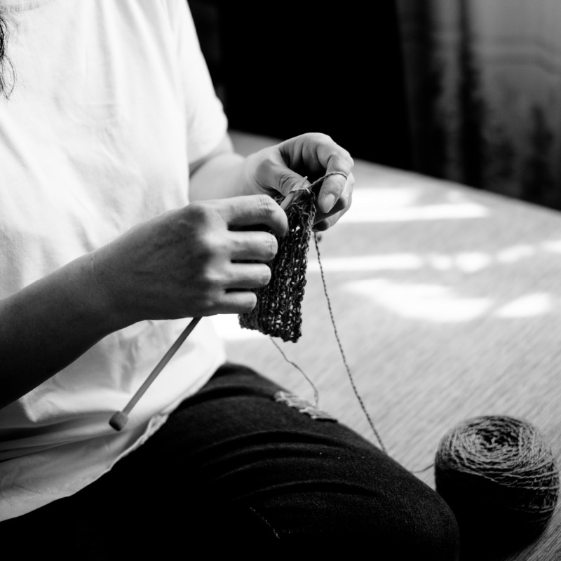 Handknitting cashmere