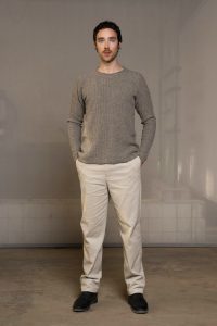 Sweater for men made from 100% yak wool.