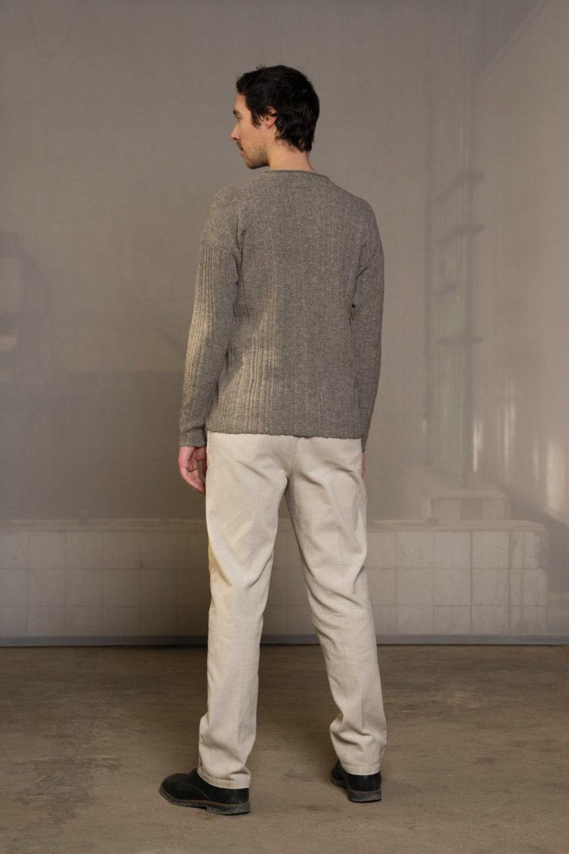 Sweater for men made from 100% yak wool.
